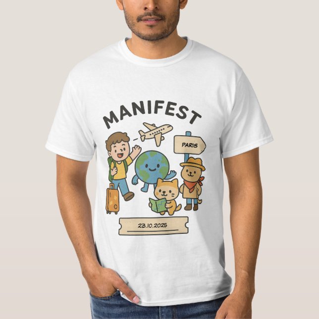 Anpassade Resemanifestation T-Shirt (Framsida)