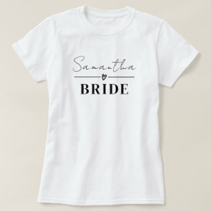 Anpassade retro T-shirts för brudtärna, Team Bride