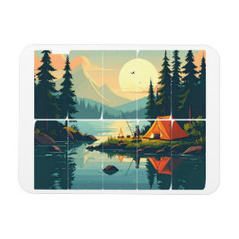 Anpassade Retro Touch Grass utomhus Magnet