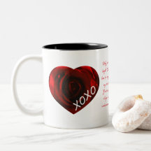 Anpassade Ro Heart Two Tone Coffee Mugg
