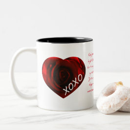 Anpassade Ro Heart Two Tone Coffee Mugg
