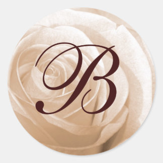 Anpassade Ro Monogram Runt Klistermärke