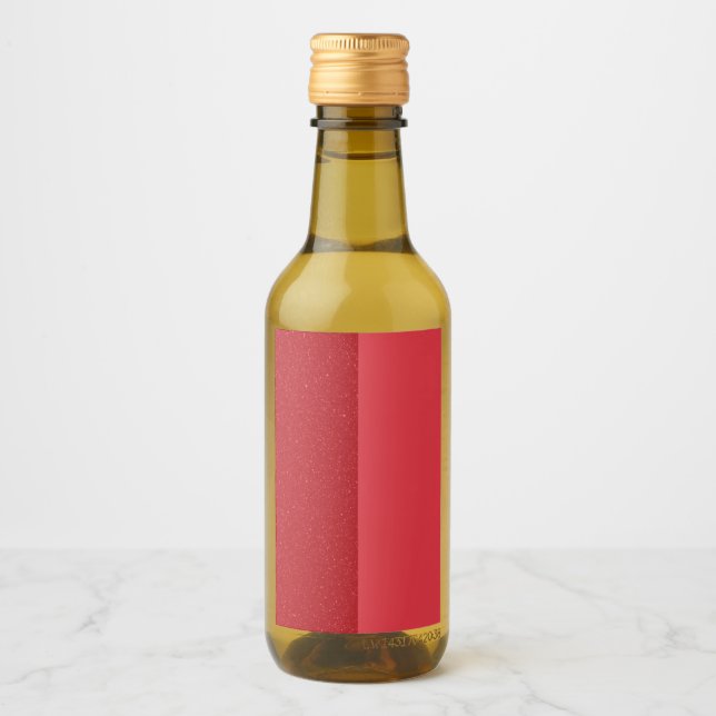 Anpassade röda flasketiketter i tomatfärg vinetikett (Framsida)