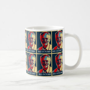 anpassade RÖDA OKTOBER för corbynarbetesupporter Kaffemugg