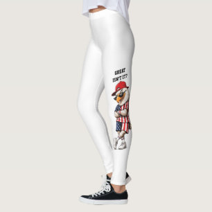 Anpassade roliga patriotiska leggings från America