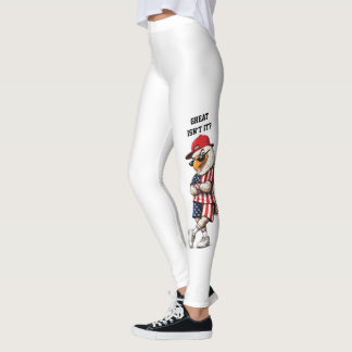 Anpassade roliga patriotiska leggings från America