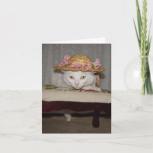 Anpassade Romantiska katter Helgkort