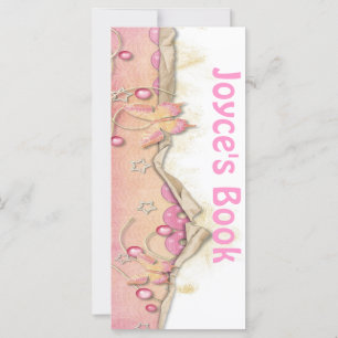 Anpassade Rosa Butterfly Bookmark Bok Mark