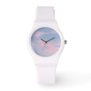 Anpassade Rosa Clouds Armbandsur