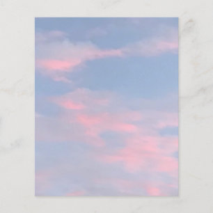 Anpassade Rosa Clouds Flygblad