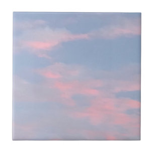 Anpassade Rosa Clouds Kakelplatta