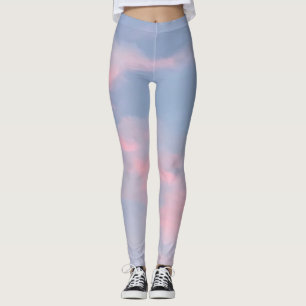 Anpassade Rosa Clouds Leggings