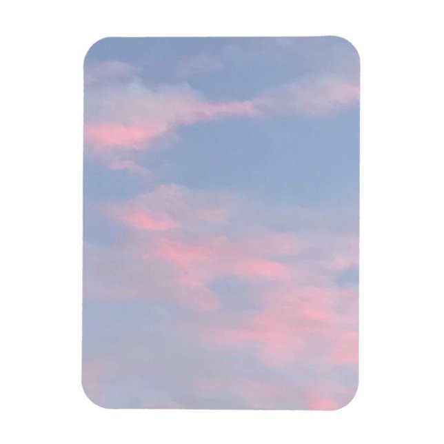 Anpassade Rosa Clouds Magnet (Vertikal)
