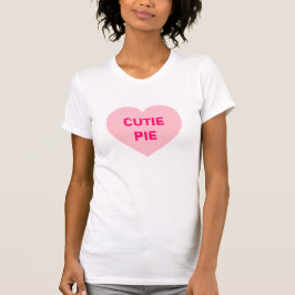 Anpassade Rosa Conversation Heart T Shirt