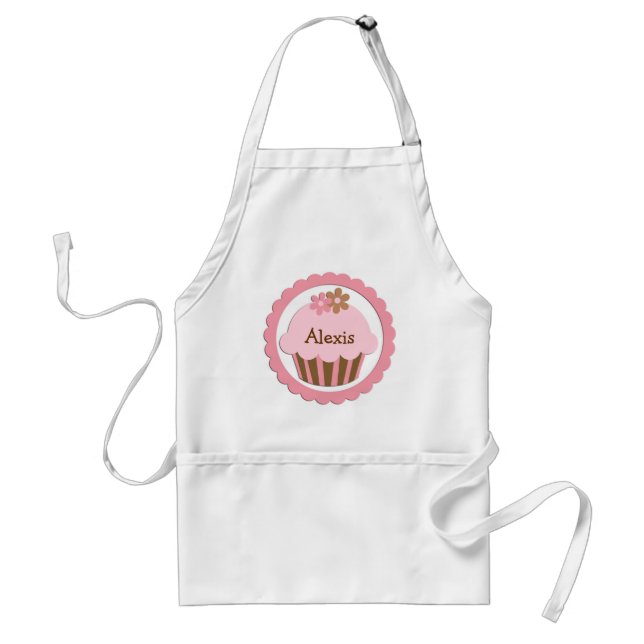 Anpassade Rosa Cupkaka Apron Förkläde (Framsidan)