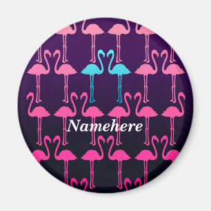 Anpassade: Rosa flamingo Magnet