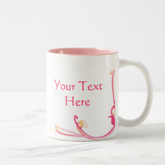 Anpassade Rosa Flower Mugg