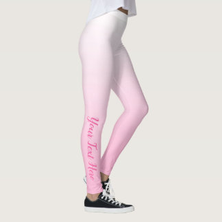 Anpassade Rosa Ombre Leggings