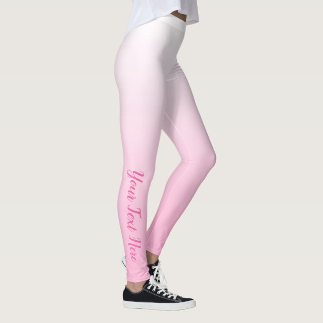 Anpassade Rosa Ombre Leggings (Höger)