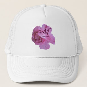 Anpassade rosa ros Margaret namn trendig boho Keps