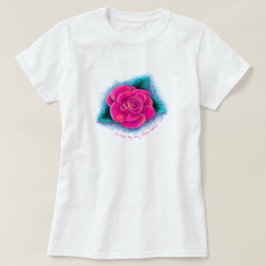 Anpassade Rosa ros T-Shirt