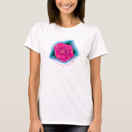 Anpassade Rosa ros T-Shirt