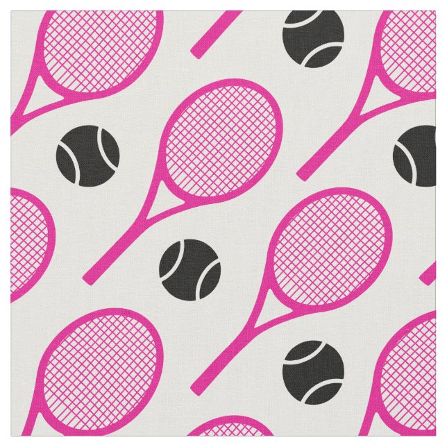Anpassade rosa tennis rackets (se beskrivning) tyg (Närbild)