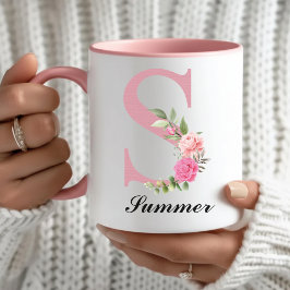 Anpassade rosblommor Keramisk mugg Mors dag-presen