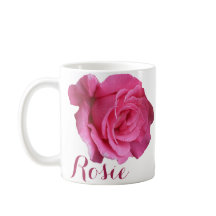 Anpassade Rosie namn rosa ros blommor boho
