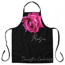 Anpassade Rosie namn shock rosa ro blommigt boho