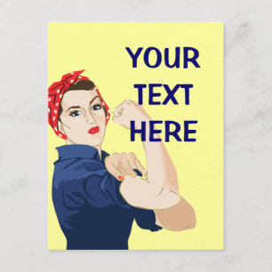 Anpassade Rosie Riveter Inbjudningar