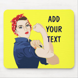 Anpassade Rosie Riveter Musmatta