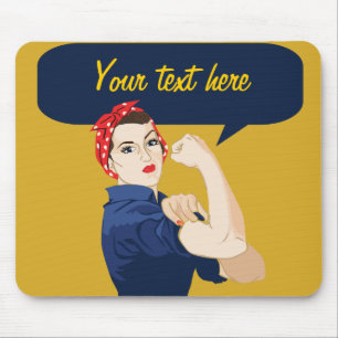 Anpassade Rosie Riveter Musmatta