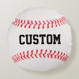 Anpassade Round Baseball Dekorativ kudde