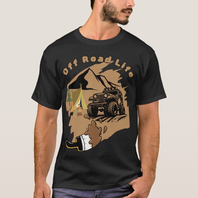 Anpassade Rubicon Off-Road Äventyr T Shirt (Framsida)