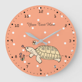 Anpassade Russian Tortoise Clock Stor Klocka