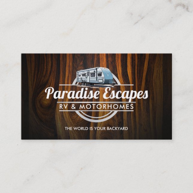 Anpassade RV affärskort för motorhem Visitkort (Framsida)