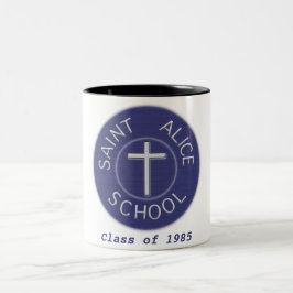 Anpassade Saint Alice School Tradition Class of Två-Tonad Mugg