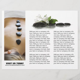Anpassade Salon Three Fold Flyer