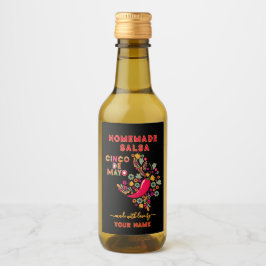 Anpassade Salsa-etiketter för Hemmagjord Salsa Vinetikett