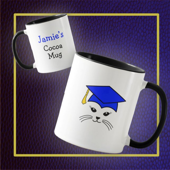 Anpassade Sassy Cat Student Mugg (Skapare uppladdad)