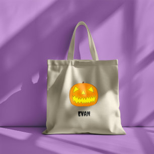 Anpassade Scary Jack-O-Lantern Tygkasse