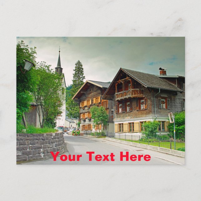 Anpassade Schwarzenberg, Österrike Vykort (Framsida)