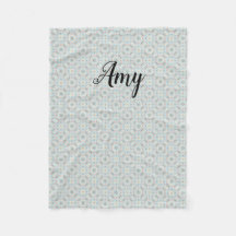 Anpassade Seashell Mönster Fleece Blanket