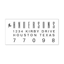 Anpassade Self Inking 2,9 x 1,2-tums Frimärke-mall