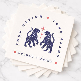 Anpassade servetter | Ditt design uppladdat papper