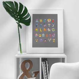 Anpassade Sesame Street Alphabet Poster