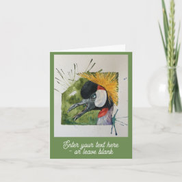 Anpassade Skandaliserat Crane Hälsning Card Kort