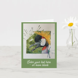 Anpassade Skandaliserat Crane Hälsning Card Kort