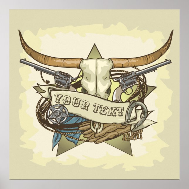 Anpassade Skull Poster (Framsidan)